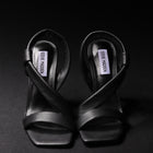 Steve Madden Scarpa Dopnna Tacco Sandalo Nero Pelle Mod. Sizzlin
