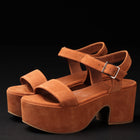 L'Autre Chose Scarpa Donna Sandalo Tacco 7.5 Suede Modello Wedge