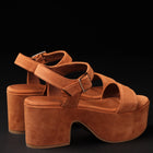 L'Autre Chose Scarpa Donna Sandalo Tacco 7.5 Suede Modello Wedge