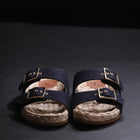 L'Autre Chose Sandalo Doppia Fascia Espadrillas Laminato O Washed