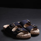 L'Autre Chose Sandalo Doppia Fascia Espadrillas Laminato O Washed
