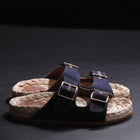 L'Autre Chose Sandalo Doppia Fascia Espadrillas Laminato O Washed