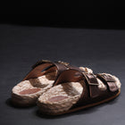 L'Autre Chose Sandalo Doppia Fascia Espadrillas Laminato O Washed