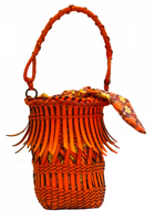 LA Milanesa Borsa Donna Secchiello Intrecciato Materiale Gomeau Mod.Swami