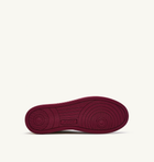 Autry Sneakers Medalist Low In Pelle Bianco Bordeaux