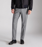 Pantalone Tapered Fit in Flanella Grigio Chiaro - Incotex Venezia 1951