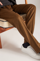 Pantalone Tapered Fit in Flanella Ruggine - Incotex Venezia 1951