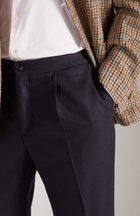 Pantalone Tapered Fit in Flanella Blu - Incotex Venezia 1951