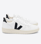 V - 10 Leather White Black - Veja