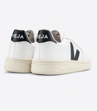 V - 10 Leather White Black - Veja