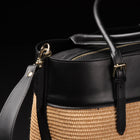 Avenue 67 Borsa Due Manici e Tracolla Materiale Rafia e Vitello Mod. Asia