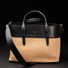 Avenue 67 Borsa Due Manici e Tracolla Materiale Rafia e Vitello Mod. Asia