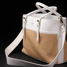 Avenue 67 Borsa Due Manici e Tracolla Materiale Rafia e Vitello Mod. Asia