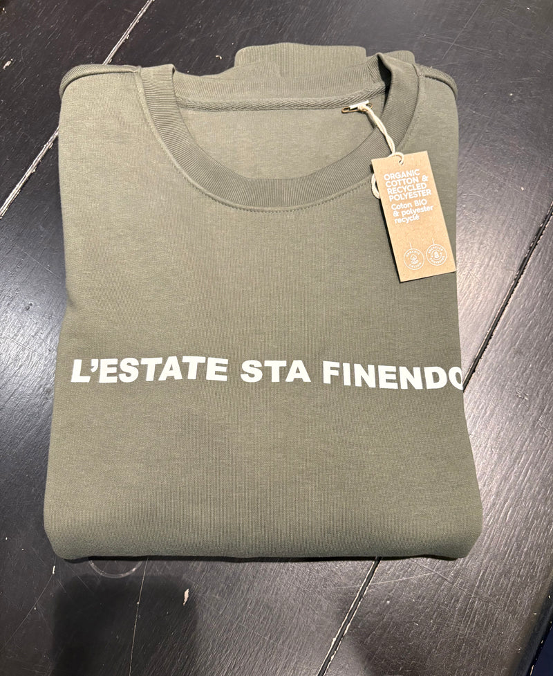 FELPA IL CONTE GIROCOLLO STAMPA L'ESTATE STA FINENDO