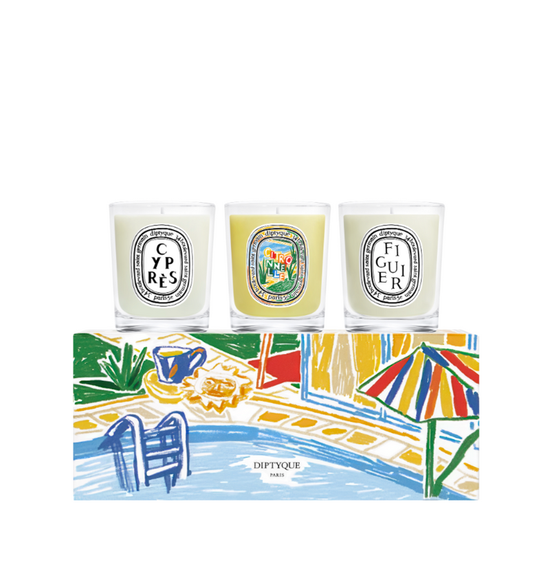 Diptyque  COFANETTO CANDELE 3X70GR - CITRONELLE /FIGUIER / CYPRES - EDIZIONE LIMITATA