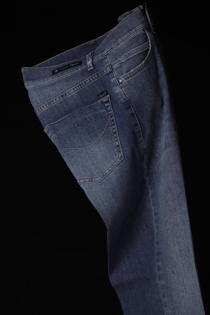 Cigala's Jeans  Denim Donna Bordo Fondo Trattato Modello Bell Bottom HW