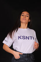 Kristina - TI T-Shirtdonna Bianca  Mezza Manica Con Stampa Logo