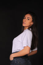 Kristina - TI T-Shirtdonna Bianca  Mezza Manica Con Stampa Logo