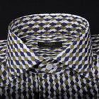 Barba Camicia Uomo Modello Culto Slim Fant. Geometrica  Cotone