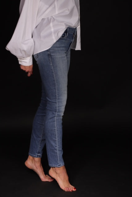 Mother - Jeans Denim Chiaro Donna Modello Skinny