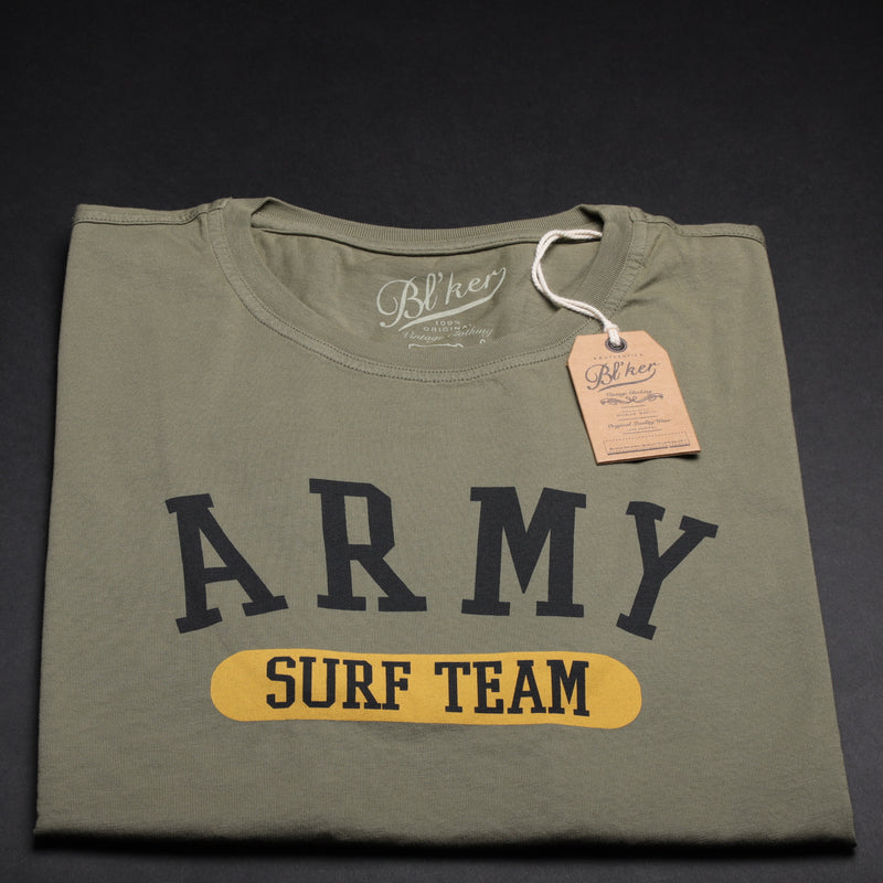Blker T-Shirt Manica Corta Stampa "Army" O "Navy"Surf Team