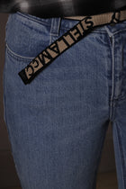 Stella MC Cartney - Jeans A Zampa Con Cinta Nastro Logoeco Org Salt&Pepper Trousers