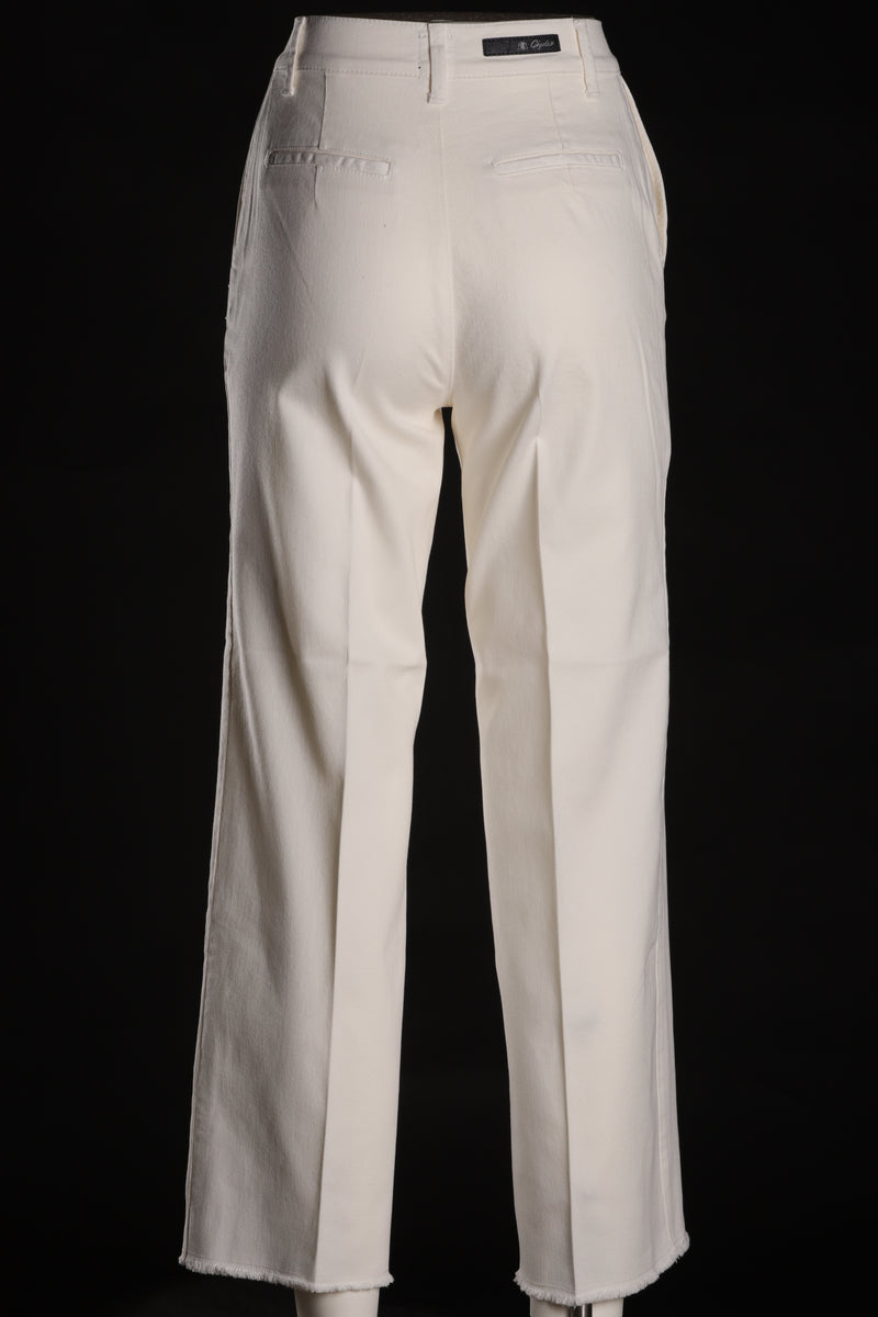 Cigala's Pantalone Donna Tessuto Denim Milk Taglio DA Uomo