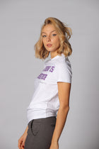 Nora Barth Factory Group - Nora Barth T-Shirt Bianca Donna M/M  Con Scritta Fucsia Art. 1765G - 102