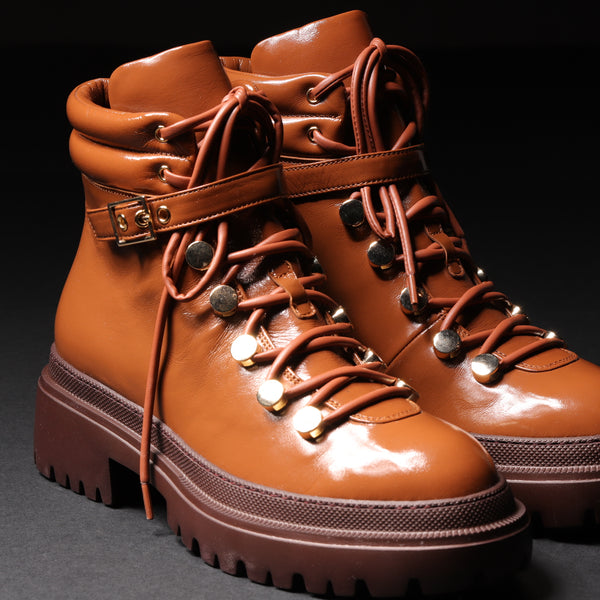 L'Autre Chose Scarpa Donna Muntain Boot Pelle Soft Paten