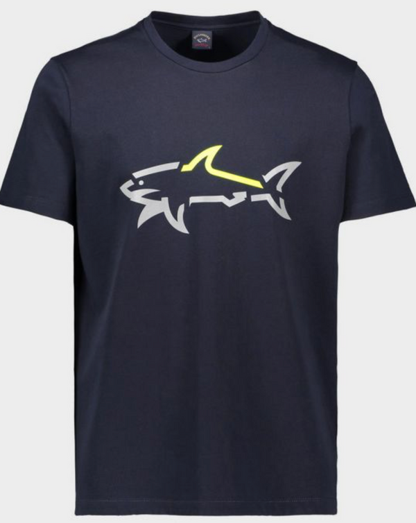 Paul & Shark T-Shirt Uomo Mezza Manica Cotone Con Logo Stampato