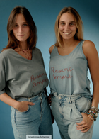 Giada Benincasa T- Shirt Donna Scollo a v Con Scritta 