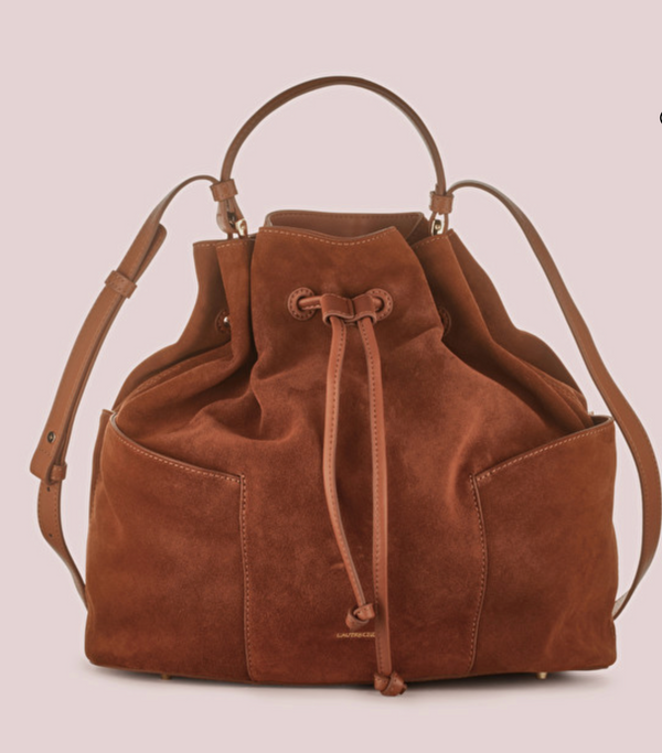 l'Autre Chose Borsa Secchiello Mini Bucket Crosta Soltanto Nella Variante Black