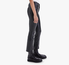 Mother Jeans Donna Nero Pelle Mod. The Insider Ankle