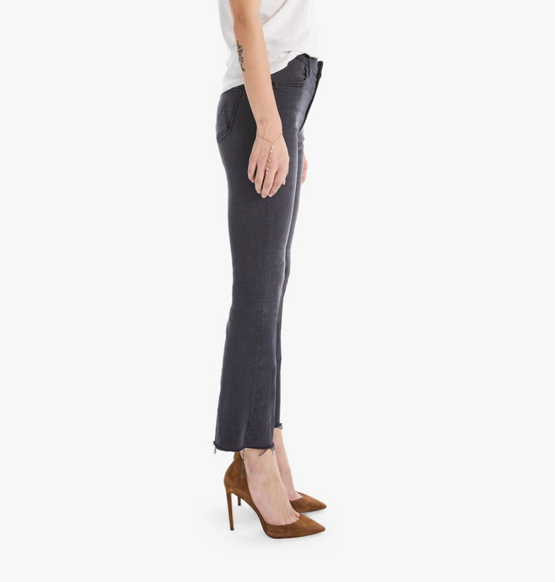 Mother Jeans Donna Grigio A Zampetta Mod. The Huster Ankle Fray Il Conte