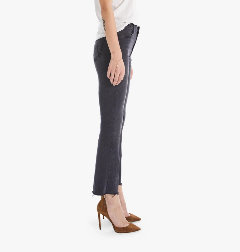 Mother Jeans Donna Grigio A Zampetta Mod. The Huster Ankle Fray