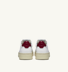 Autry Sneakers Medalist Low In Pelle Bianco Rosso
