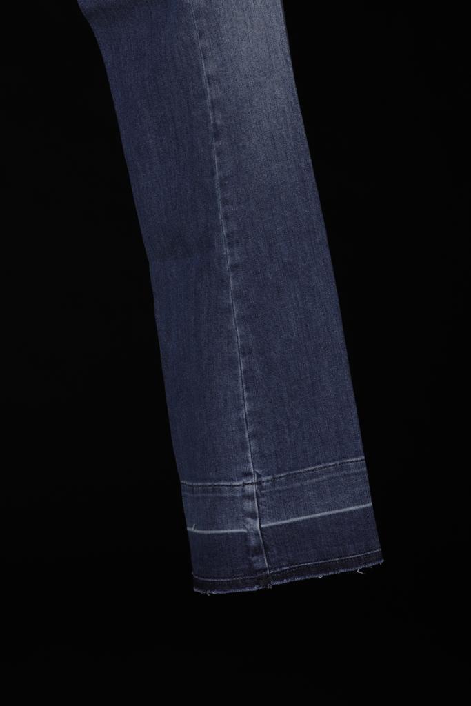 Cigala's Jeans  Denim Donna Bordo Fondo Trattato Modello Bell Bottom HW