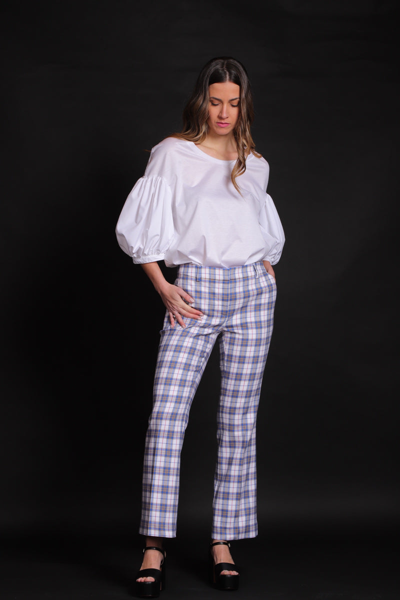 L'Autre Chose Pantalone Donna Zampetta Check Quadro